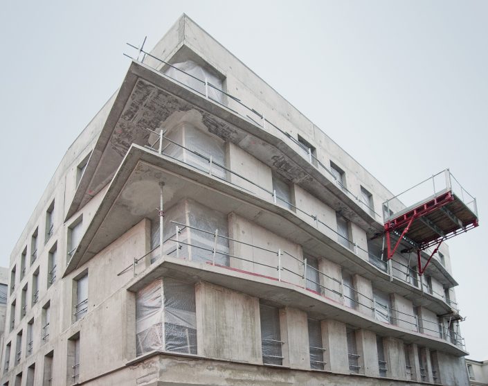 Cobat Constructions Chantier Bourg la Reine Facade Balcons